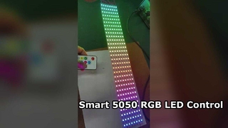 Strip LED beralamat IC bawaan LED 5050 RGB yang disesuaikan