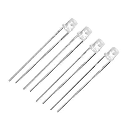 Flat Top UV LED Chip Diode 3mm Melalui Lubang 365nm Untuk Deteksi Perhiasan