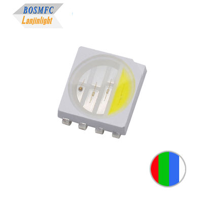 5050 RGBW RGB SMD LED Diode 5054 20mA Untuk Multi Color LED Strip