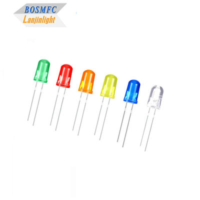 5mm dip LED warna kuning difus Multi Fungsi praktis top bulat