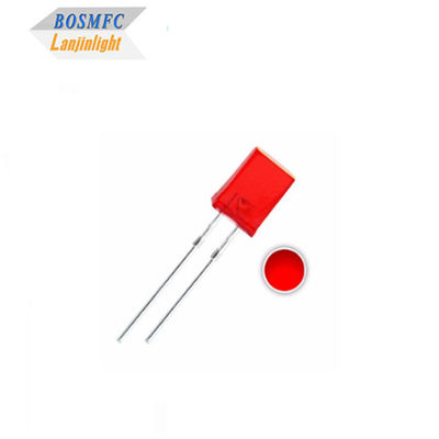 1.8V-2.4V LED Merah Melalui Lubang LED 2x5x7mm Pencahayaan Indoor LED Diode