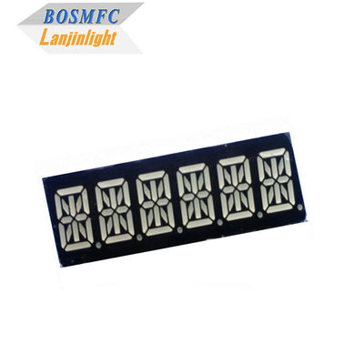 0.39 &quot; 16 segmen LED Tampilan 6 digit Super Merah Warna 49x15x8mm