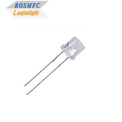Flat Top 5mm IR LED Chip 940nm 850nm Panjang gelombang untuk sensor asap