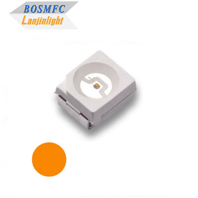PLCC2 3528 SMD LED tahan lama terang Oranye 605nm Diode LED Multipurpose