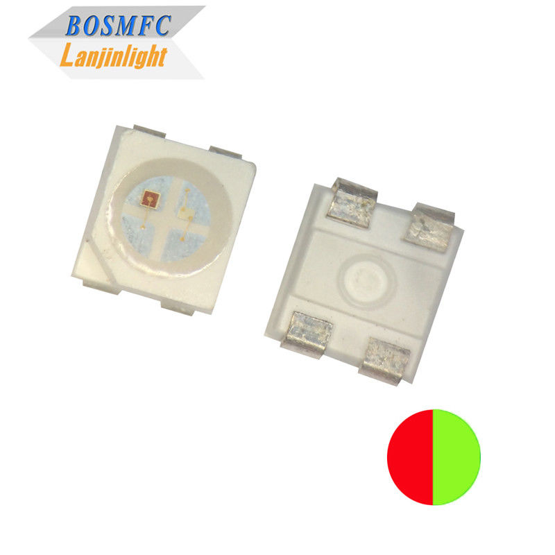 OEM 0.06W Bi Color SMD LED 3528 Merah dan Hijau 568-572nm untuk indikator