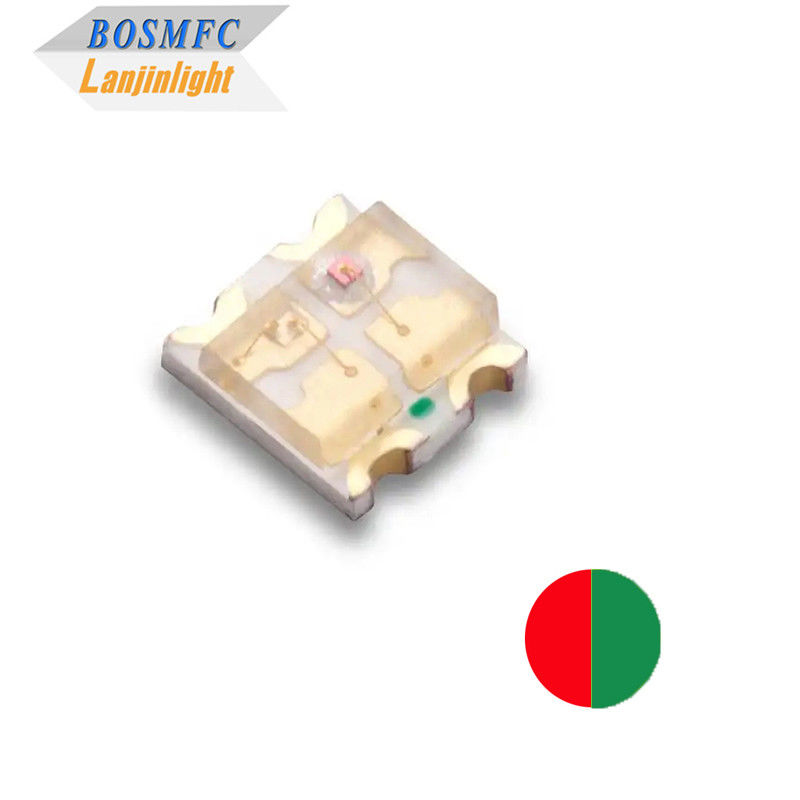 Bi Color SMD LED praktis 0603 Cahaya Merah &amp; Hijau Untuk Lampu Indikator