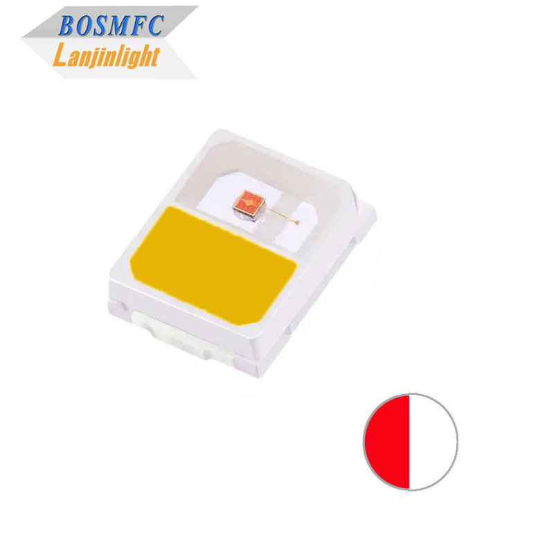 Stabil 0.2W 2835 SMD LED Dual Warna merah &amp; hangat putih CCT2700-3200K Anti Static Bright LED Chip