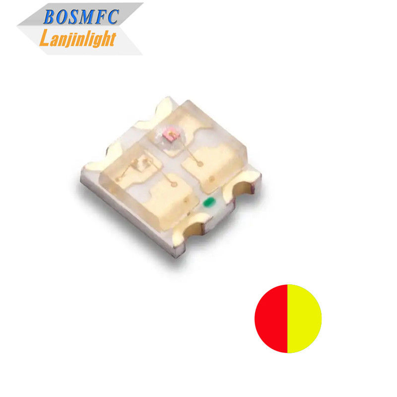 Anti Static 0603 LED SMD Bicolor, Merah &amp; Kuning 1615 LED Chip Super Cerah