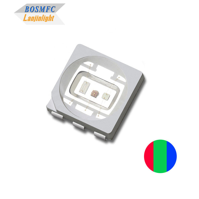 0.5W 0.6W 5050 RGB LED Tri Color Durable Untuk stage light lamp