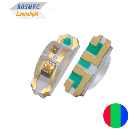 Tampilan samping 1206 Multi Color SMD LED untuk speaker Pencahayaan RGB 1204 led chip Dengan internal IC Self Flashing