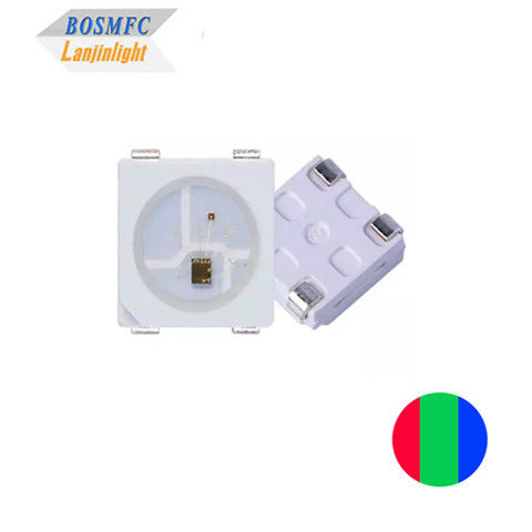 IC Built-in 4pin Smart 5v SMD 5050 RGB SMD LED ws2813 Ws2812 PLCC4 chip berwarna tiga Led For Led layar