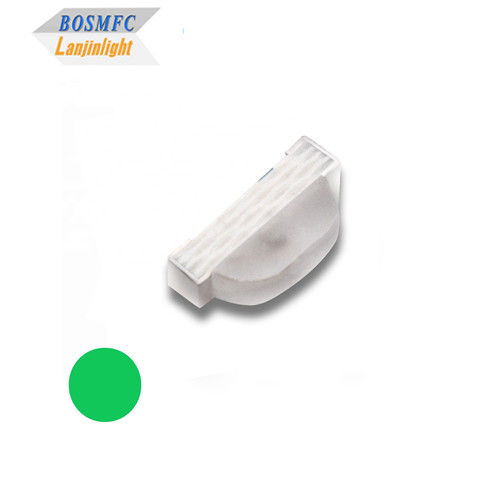 Tampilan Sisi Praktis 0805 SMD LED Panjang Gelombang 520-535nm Hijau Warna 60mW