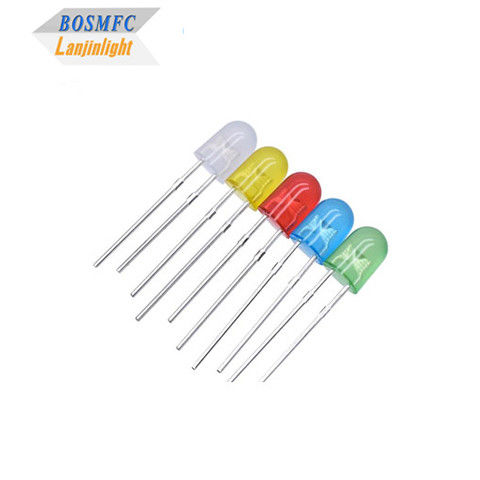 5*4*6 Oval Through Hole LED Emitting Diode Stabil untuk layar