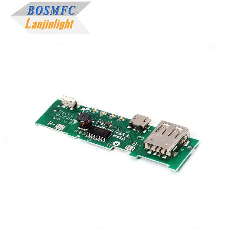 Praktis 1206 SMD LED PCBA Modul persegi panjang untuk ponsel pengisian daya Bank modul PCB