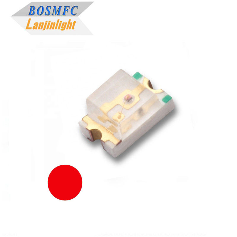 LED SMD Top Praktis 0805 Lampu Merah 0.06W Untuk Pencahayaan Indoor