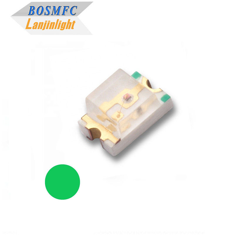 0805 Dioda LED SMD Top 0.06W 2.8V-3.4V Chip cahaya hijau Untuk LED Light Bar