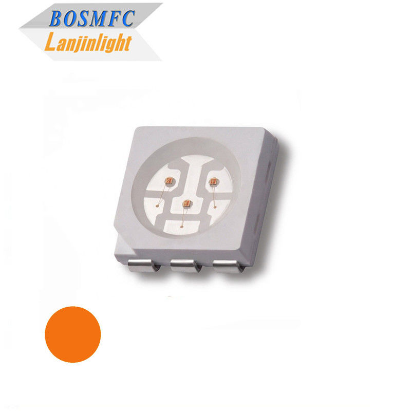 5050 SMD LED berkualitas tinggi Lampu LED chip Epistar Oranye untuk lampu mobil