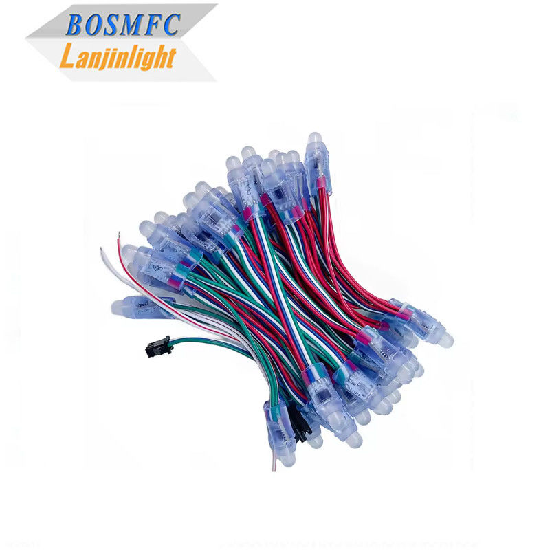 Pabrik Full Color Programmable DC5V WS2811 RGB Pixel Light String Waterproof IP68 9mm 12mm Led String