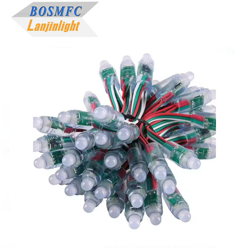 RGB Full Color Programmable DC5V LED Module WS2811 12mm Waterproof IP68 Smart Pixel Lampu Natal RGB String Lampu