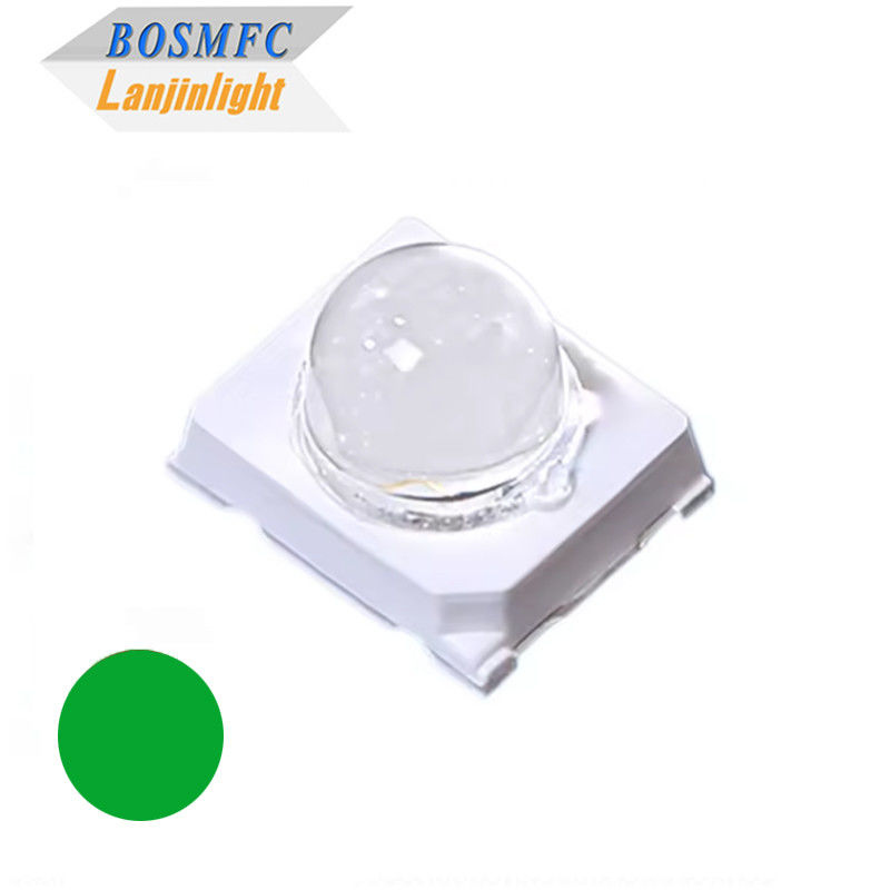 0.2w 60mA Cahaya Tinggi 20.000mcd Hijau 2835 SMD LED 30 derajat Dome Lens Diode Untuk Lampu Lalu Lintas