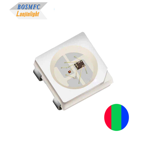 3.5V-5.5V 5050 RGB LED Dengan WS2812B IC Multi Color Durable SK6812