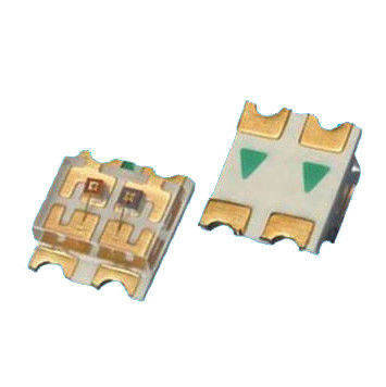 Dual Color 1206 SMD LED Surface Mount 3216 Chip Cahaya Merah & Biru