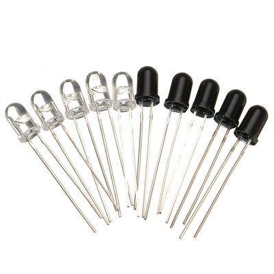 5mm IR LED Chip 850nm 890nm 940nm 980nm Melalui Lubang Untuk Termometer