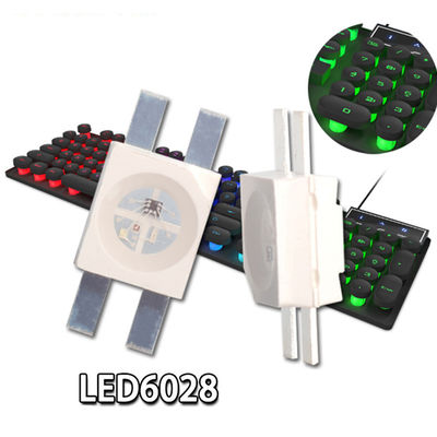 OEM ODM Cerah Tinggi Dibangun Di IC SK628 RGB 6028 Smd Led Chip Emitting Diode Untuk Gaming Mechanical Keyboard