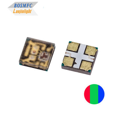 Super Bright Multi Color PLCC4 2020 RGB LED 12mA Dibangun di IC Kontrol cerdas individual