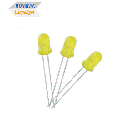 5mm dip LED warna kuning difus Multi Fungsi praktis top bulat