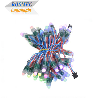 Pabrik Full Color Programmable DC5V WS2811 RGB Pixel Light String Waterproof IP68 9mm 12mm Led String