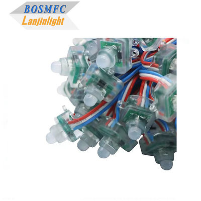 Full Color Pixel LED Lights Digital Square WS2811 RGB Pixel Module String Light 12mm 5V 12V RGB Waterproof Strings