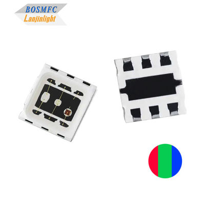 1.5W 5050 RGB LED lensa kubah chip LED tri-warna bertenaga tinggi 3 * 0.5W