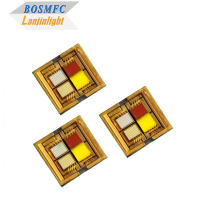Dioda Manik LED SMD Keramik 4-in-1 RGBW Warna Penuh Daya Tinggi 6065 Berwarna-warni untuk Lampu Panggung