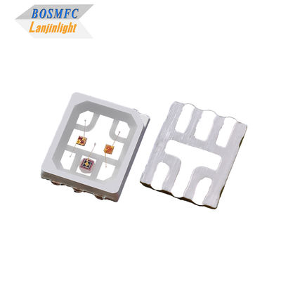 LED chip gabungan tri-warna 2835 SMD LED merah 660nm + biru 460nm + IR 830nm untuk Terapi Kecantikan, Cahaya Wajah