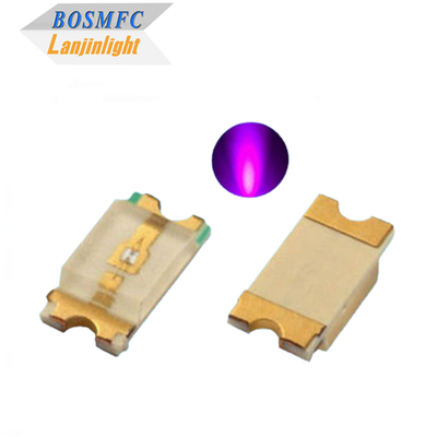 0805 SMD LED 385nm 2012 ukuran 405nm UV Emitting diode untuk lampu anti nyamuk