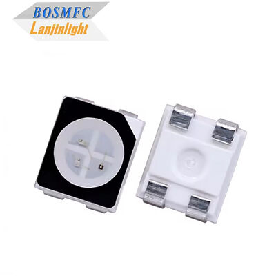 3528 LED SMD Tri-Color RGB PLCC-4 Chip Light Emitting Diode dengan Casing Hitam untuk Backlight dan Indikator